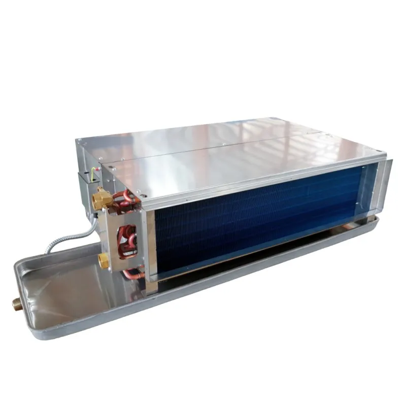 304 不锈钢卧式暗装风机盘管(带回风箱 ABS 静音风轮)