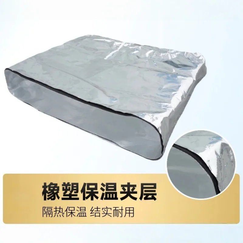 德冷风机盘管专用定制铝箔保温软连接(橡塑 / 岩棉夹层)