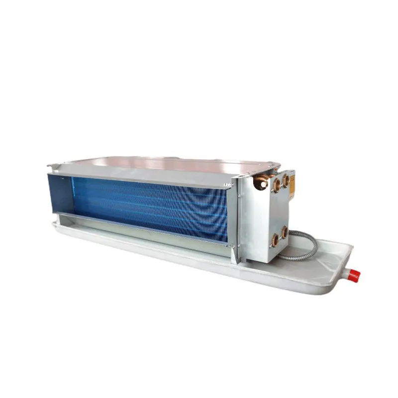 德冷四管制卧式暗装风机盘管(纯紫铜管独立冷热款)