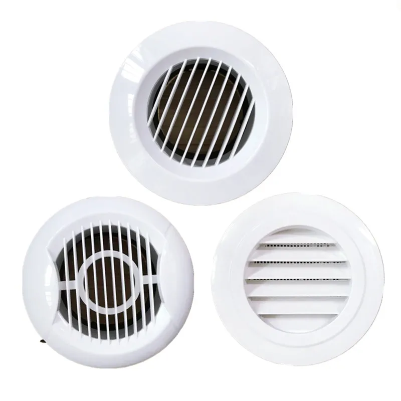 德冷 ABS 圆形新风口(旋流式 100-630mm 防尘防潮款)