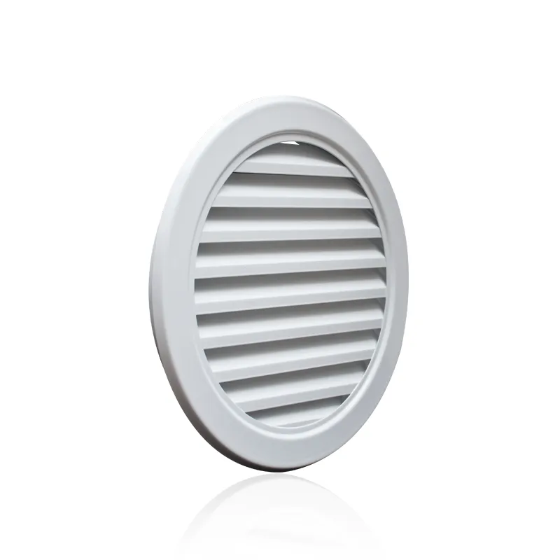 德州德冷 铝合金圆形 45 度加厚防雨百叶(通风口格栅)