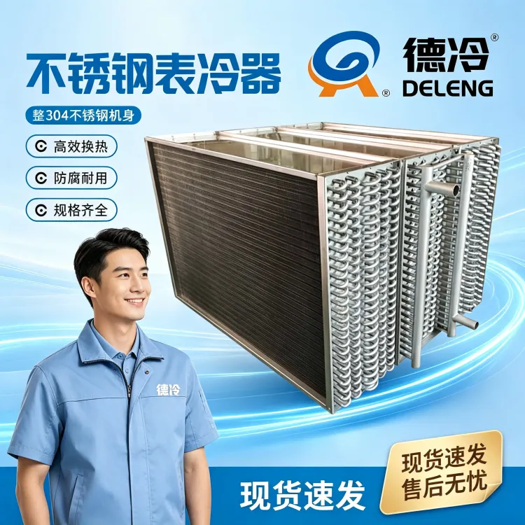 德冷不锈钢表冷器｜高效防腐换热设备助力工业通风制冷行业升级